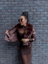 CHOCO jacket with choco fur "SAPPHIRE" CV2183 PRE-ORDER
